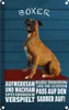 vianmo Blechschild 18x12 cm Boxer Hund aufmerksam wachsam Produktbild-Vorschau 1