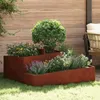 vidaXL Garten-Pflanzgefäß Braun 100 x 100 x 50 cm Produktbild-Vorschau 1