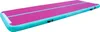 A long, inflatable air track with a pink top and teal sides, on a white background. Produktbild-Vorschau