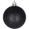 A single black glitter Christmas ornament is shown against a white background. Náhľad obrázku produktu
