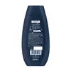 The back of a dark blue shampoo bottle with text and graphics. Anteprima dell’immagine prodotto