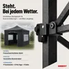 ONBEST Pavillon 3x3 | Wasserdicht | faltbar | Grau | mit Produktbild-Vorschau 11
