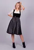 Edelnice Midi Dirndl Evi Samt Schwarz 48 Produktbild-Vorschau 2
