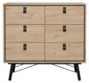 CALICOSY - Commode double 6 tiroirs avec piètement Voir les images du produit 1