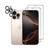 A gold iPhone with camera lens protectors and screen protectors. Produktbild-Vorschau