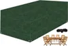 A green garden furniture cover is shown, with a set of garden furniture and a rope in the foreground. Náhľad obrázku produktu