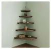 Regał narożny Relaxdays, wymiary: 3 x 18 x 18 cm, drewno Podgląd zdjęcia produktu 6