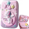 3D Schulmäppchen Einhorn Lila für Kinder KP37076 Produktbild-Vorschau 1