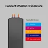 Jonsbo 5V 3Pin ARGB řadič Napájení SATA Manuální nastavení Náhled obrázku produktu 7