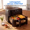 MEDION P25 XXL Flex M Airfryer mit 2 Kammern - 10,8 Liter - Produktbild-Vorschau 3