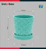KOTARBAU® Pflanzentopf mit Untersetzer Turkisfarbe ⌀ 13 cm Produktbild-Vorschau 3