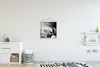 MuchoWow® Textilposter Löwe - Gras - Porträt 40x40 cm mit Produktbild-Vorschau 2