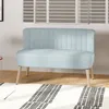 HOMCOM Sofa 2-Sitzer Stoffsofa Couch Polstersofa Loungesofa Produktbild-Vorschau 8