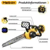 MELLWIN Akku-Kettensäge 12 Zoll, 800 W, 15 m/s, mit 2 Produktbild-Vorschau 2