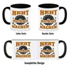 Nicht Quatschen. Machen! Kaffeebecher in schwarz für Produktbild-Vorschau 4