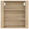 vidaXL Armadio a muro rovere Sonoma 80x33x80 cm materiale a Anteprima dell’immagine prodotto 3