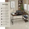 Bureau informatique CANTON 120x60x75,5cm - Bois foncé Voir les images du produit 2