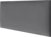 Wandkissen Kordsamt grau Textil-Optik 30 x 60 cm Produktbild-Vorschau 6