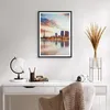 Gerahmtes Poster - Schwarzer Rahmen - Fluss Wolkenkratzer Produktbild-Vorschau 6