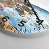 Wanduhr - Rund - Glasuhr - Leuchtturm Ufer Wolke Landschaft Produktbild-Vorschau 5