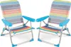 COSTWAY 2er Set Strandstühle klappbar leicht, Campingstühle Produktbild-Vorschau 1