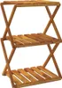 vidaXL Składana półka 3 półki brązowa 43x31x63 cm lite Podgląd zdjęcia produktu 1