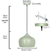 Hängelampe Pendelleuchte Metall Grün Lampe Deckenlampe Produktbild-Vorschau 2