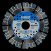A close-up, studio shot of a circular diamond cutting disc against a black background. Produktbild-Vorschau