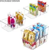 4er Kühlschrank Organizer mit 4 Fächern, BPA-Freie Küche Produktbild-Vorschau 3