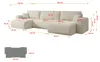 ALTDECOR Wohnlandschaft mit Schlaffunktion und Bettkasten Produktbild-Vorschau 7