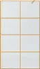 vidaXL Paroi de douche Walk-in Or 115 x 195 cm Verre trempé Voir les images du produit 4