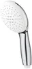 A white and chrome hand shower head against a white background. Anteprima dell’immagine prodotto