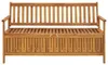 vidaXL Gartenbank mit Stauraum 148 cm Massivholz Akazie Produktbild-Vorschau 1