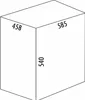 A 3D diagram of a black rectangular container with dimensions labeled. Produktbild-Vorschau