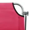 Lettino con tettuccio parasole in acciaio rosa Anteprima dell’immagine prodotto 5