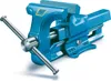 A blue metal vise is shown against a white background. Podgląd zdjęcia produktu