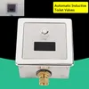 A close-up studio shot of an automatic toilet flush valve with an infrared sensor. Podgląd zdjęcia produktu