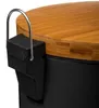 Odpadkový kôš čierny, 30 l, kov Náhľad obrázku produktu 8