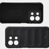 Two views of a black phone case, showing the interior and exterior. Produktbild-Vorschau