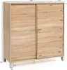Schuhschrank WL5.713 Holz Sonoma 100x108x37,5 cm Ablage Produktbild-Vorschau 4