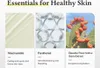A marketing image showcasing three key ingredients for healthy skin: Niacinamide, Panthenol, and Opuntia Ficus-Indica Stem Extract, with brief descriptions of their benefits. Podgląd zdjęcia produktu