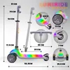 LUMI RIDE Kinder Roller Kinderscooter Dreiradscooter mit Produktbild-Vorschau 4