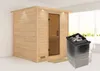 Karibu Sauna Innensauna Mojave Fronteinstieg Ofen 9 kW Produktbild-Vorschau 2