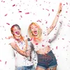 5 Party Popper rosa, cannoni sparacoriandoli metallizzati, Anteprima dell’immagine prodotto 5