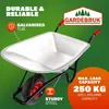 Gardebruk Schubkarre 100 Liter - Luftreifen - 250kg Produktbild-Vorschau 6