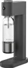 A gray soda maker with a glass bottle filled with sparkling water. Produktbild-Vorschau