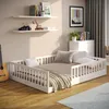 CADANI Timi Bodenbett Kinderbett 140x200 cm, Rausfallschutz Produktbild-Vorschau 1