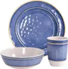 Redcliffs Geschirrset, Melamin, 12-teilig, blau Produktbild-Vorschau 1