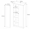 Regál kancelářský 80 cm skříň 1 dveře 5 polic FRAMIRE B-5 Náhled obrázku produktu 6