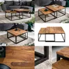 cagü: Design 2er Set Couchtische [MAILAND] Sheesham mit Produktbild-Vorschau 6